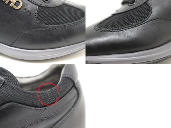 Salvatore Ferragamo フェラガモ スニーカー レディース6 約23 5cm ブラック レザー 0 の購入なら 質 の大黒屋 公式