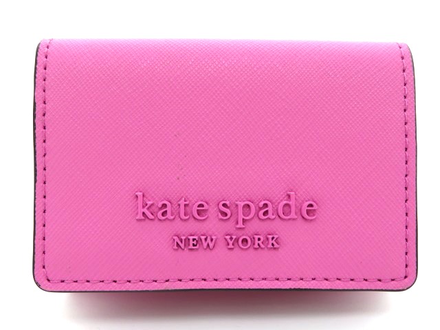 Kate Spade ケイトスペード 三つ折り財布 ピンク レザー 435 の購入なら 質 の大黒屋 公式