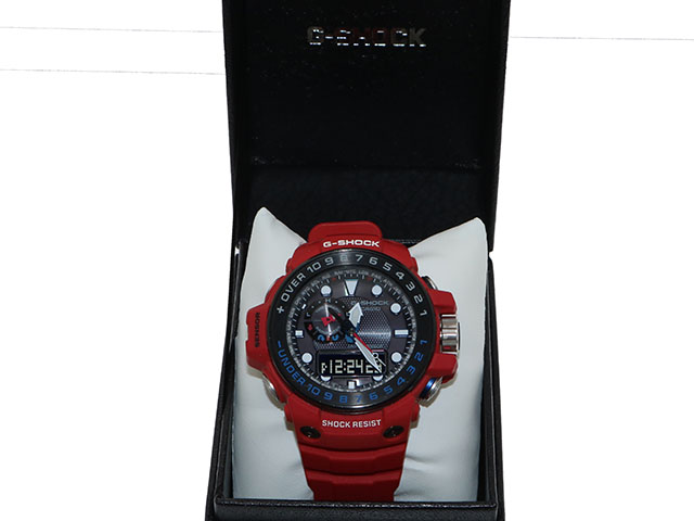 Casio ｶｼｵ G Shock ｼﾞｰｼｮｯｸ Gwn 1000rd 4ajf ﾚｯﾄﾞ Gulfmaster 電波ｿｰﾗｰｳｫｯﾁ 433 の購入なら 質 の大黒屋 公式