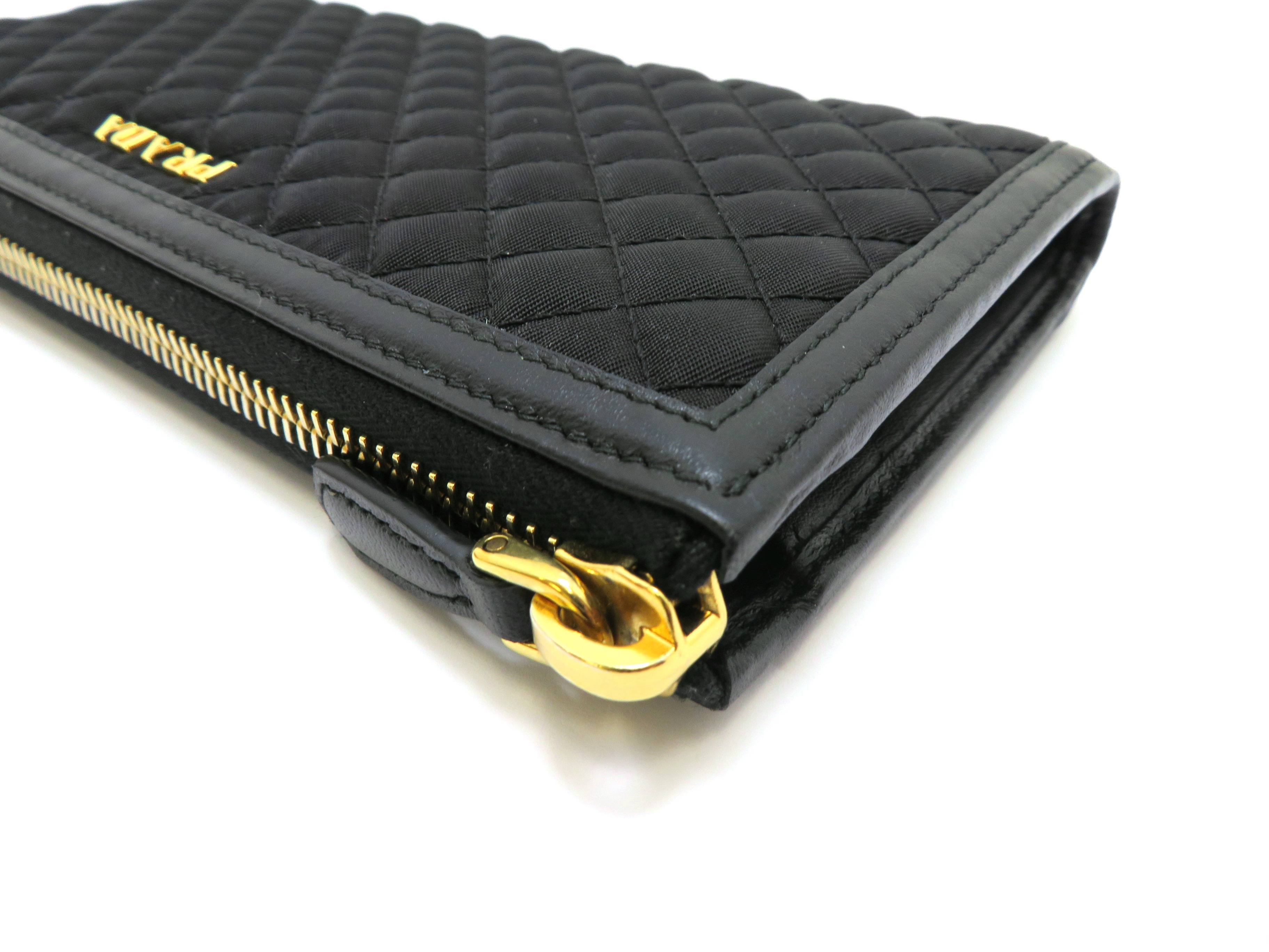 Prada プラダ L型zip長財布 ブラック ナイロンスラッシュレザー 472 の購入なら 質 の大黒屋 公式