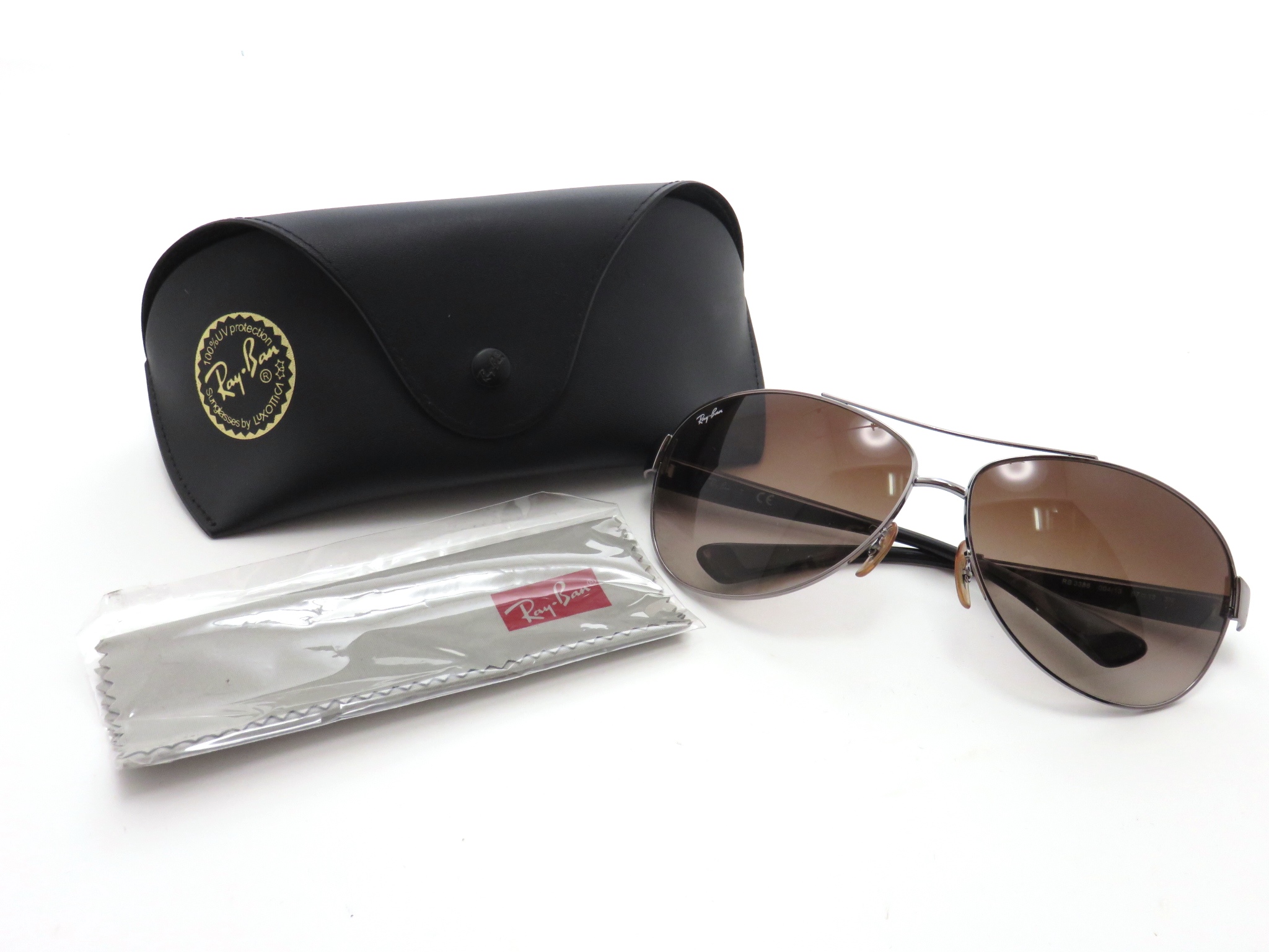 Rayban レイバン サングラス ティアドロップ ブラウン ｒｂ3386 433 の購入なら 質 の大黒屋 公式