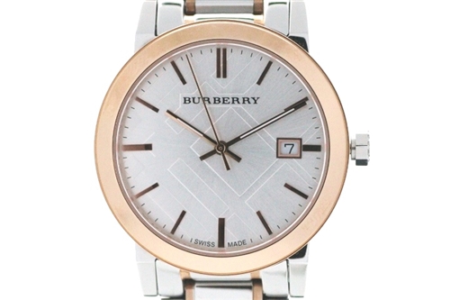 Burberry バーバリー 時計 メンズ クオーツ Bu9006 ピンクゴールドメッキ ステンレス シルバー文字盤 472 の購入なら 質 の大黒屋 公式