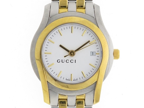 Gucci グッチ 時計 5500l ホワイト レディース クオーツ Gp Ss 430 の購入なら 質 の大黒屋 公式