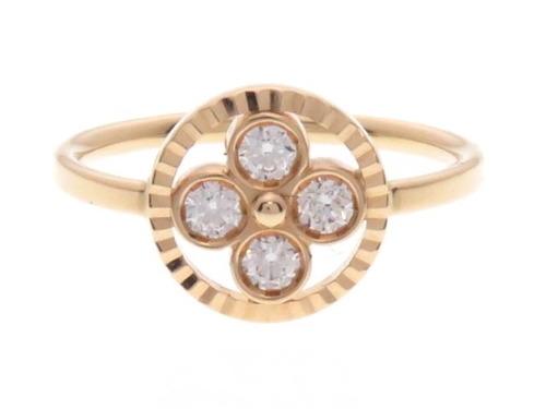 Louis Vuitton ルイ ヴィトン バーグモノグラムサンプチリング K18pg ダイヤモンド 2 2g 434