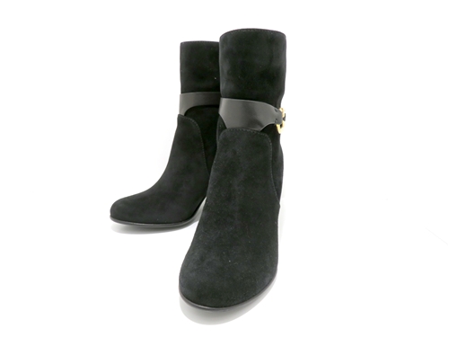 Sergiorossi セルジオロッシ くつ ショートブーツ スウェード ブラック 35ハーフ 日本サイズ約22 5ｃｍ相当 437 の購入なら 質 の大黒屋 公式