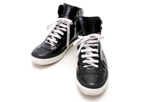 Jimmy Choo ジミーチュウ ハイカットスニーカー Argyle メンズ44 パテント ブラック 432 の購入なら 質 の大黒屋 公式