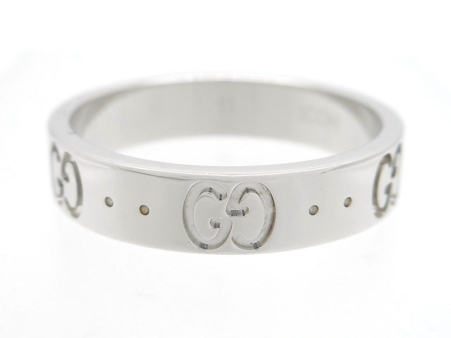 Gucci グッチ 貴金属 宝石 アイコンリング 指輪 ホワイトゴールド K18wg 3 6g 11号 431 の購入なら 質 の大黒屋 公式