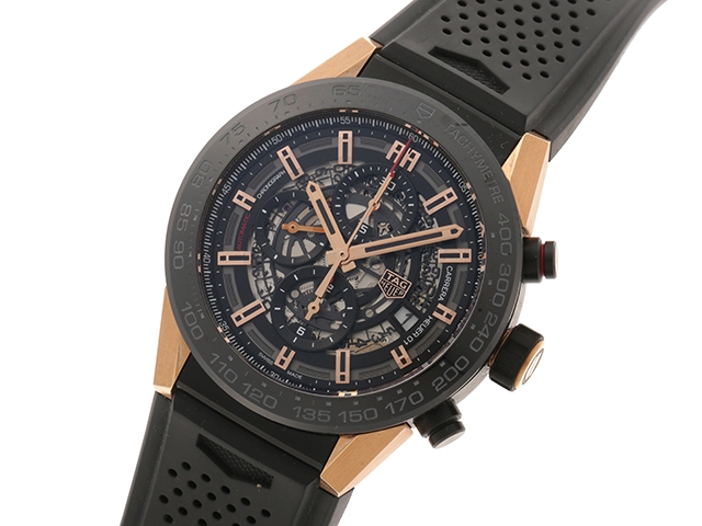 Heuer タグホイヤー カレラクロノ キャリバーホイヤー01 Car2a5a Ft6044 オートマチック 16年新作 50時間パワーリザーブ 18kローズゴールド チタン セラミックベゼル 432 の購入なら 質 の大黒屋 公式