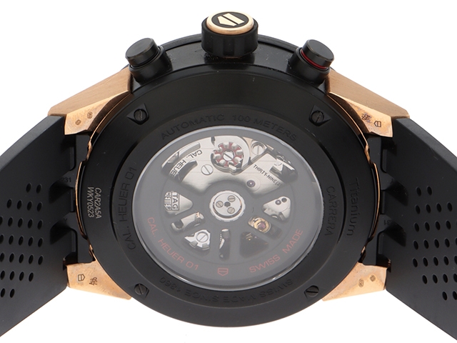 Heuer タグホイヤー カレラクロノ キャリバーホイヤー01 Car2a5a Ft6044 オートマチック 16年新作 50時間パワーリザーブ 18kローズゴールド チタン セラミックベゼル 432 の購入なら 質 の大黒屋 公式