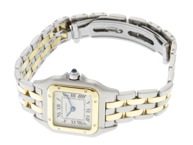 Cartier カルティエ 時計 パンテールsm 2ロウ Wb6 白文字盤 レディース クオーツ Yg Ss 431 の購入なら 質 の大黒屋 公式