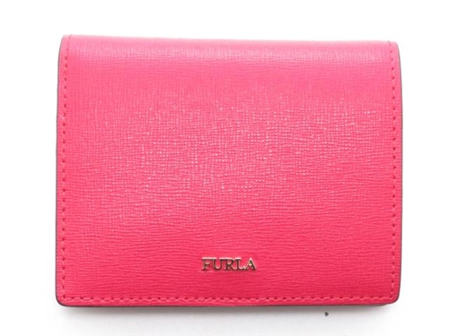 Furla フルラ バビロン 二つ折り財布 レザー レッド ピンク 436 の購入なら 質 の大黒屋 公式