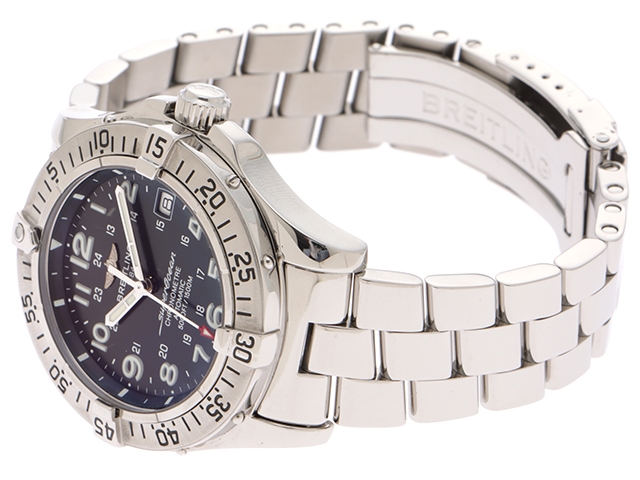 Breitling ブライトリング 時計 スーパーオーシャン Ss ステンレス ブラック ダイバーズ A1b39prs A メンズ 436 の購入なら 質 の大黒屋 公式