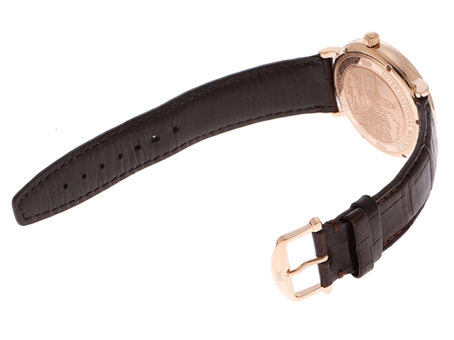 Iwc 時計 ポートフィノ Iw メンズ 自動巻き ピンクゴールド Pg 革 430