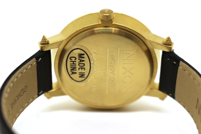 Nixon ニクソン 時計 ゴールド文字盤 クオーツ ケンジントンレザー メンズ A108 501 00 0 の購入なら 質 の大黒屋 公式