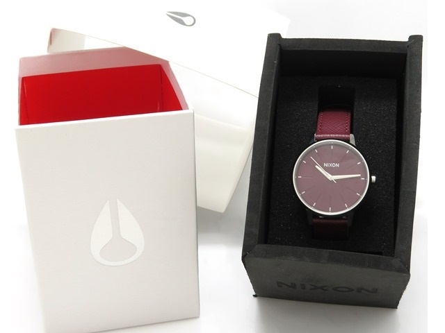 Nixon ニクソン ケンジントン レディース 女性用腕時計 ステンレス 革ベルト ボルドー レッド Na 474 の購入なら 質 の大黒屋 公式