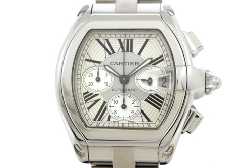 Cartier カルティエ 時計 ロードスター クロノグラフ W619x6 シルバー文字盤 ステンレススチール メンズ 自動巻き 外装仕上げ済み 0 の購入なら 質 の大黒屋 公式