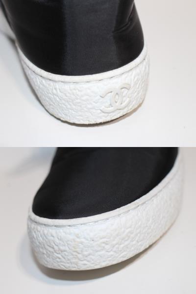 CHANEL シャネル スニーカー レディース37 約23.5cm ブラック ファブリック G31715 【200】 image number 5