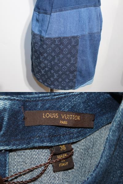 Louis Vuitton ルイヴィトン ワンピース レディース36 ブルー デニム モノグラム 432 の購入なら 質 の大黒屋 公式
