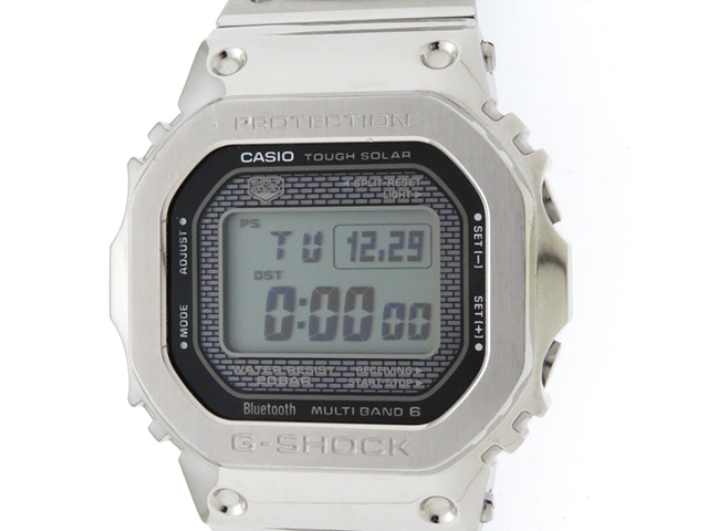 Casio 時計 カシオ G Shock フルメタル Gmw B5000d 1jf メンズ 電波ソーラー ステンレス Ss 430 の購入なら 質 の大黒屋 公式