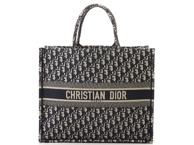 3年保証-Christian Dior ☆極美品・国内正•規店購入☆ Diorディオール ブックトートバッグ ラージ 