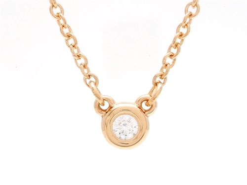 Tiffany Co ティファニー 貴金属 宝石 バイザヤードネックレス ピンクゴールド Pg ダイヤモンド 1pd 2 1g 0