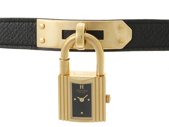 HERMES エルメス【ジャンク品】ケリーウォッチ　ブラック/ゴールド エルメス レディース腕時計 | 中古ブランド通販・高価買取の大黒屋