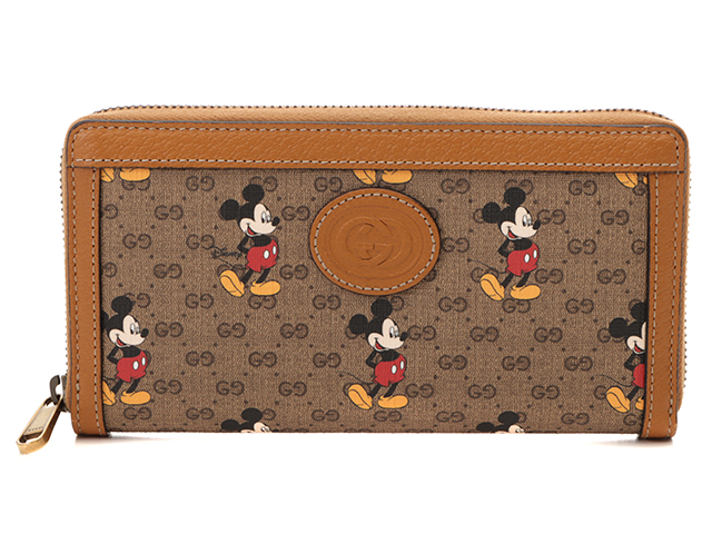 Gucci グッチ Disney Gucci ディズニー グッチ ミッキー プリント Ggウォレット ロング ジップ 長財布 年限定コラボ 437 の購入なら 質 の大黒屋 公式