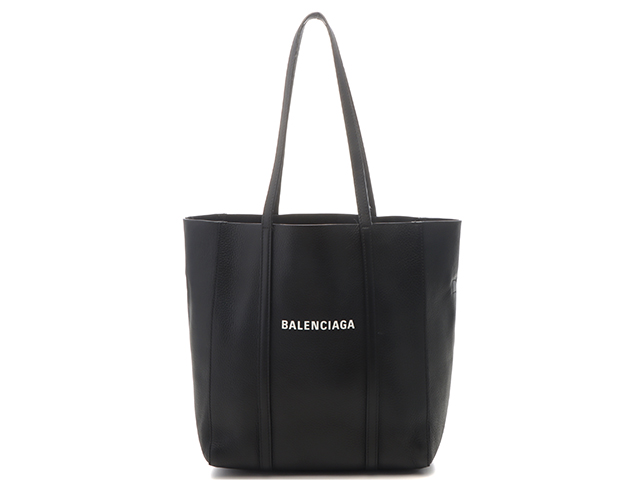 【中古】BALENCIAGA 黒 レザー トートバッグ BALENCIAGA(バレンシアガ) レザートートバッグ618284 618284