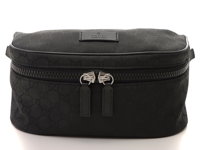 Gucci グッチ Ggウエストバッグ ブラック ナイロン レザー 4491 430 の購入なら 質 の大黒屋 公式