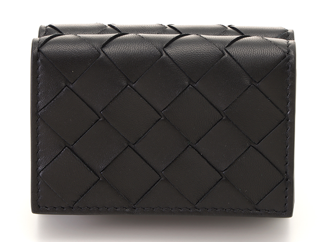 ボッテガヴェネタ、長財布、コインケース、黒 BOTTEGA VENETA ボッテガヴェネタ 長財布 小銭入れ付き イントレ