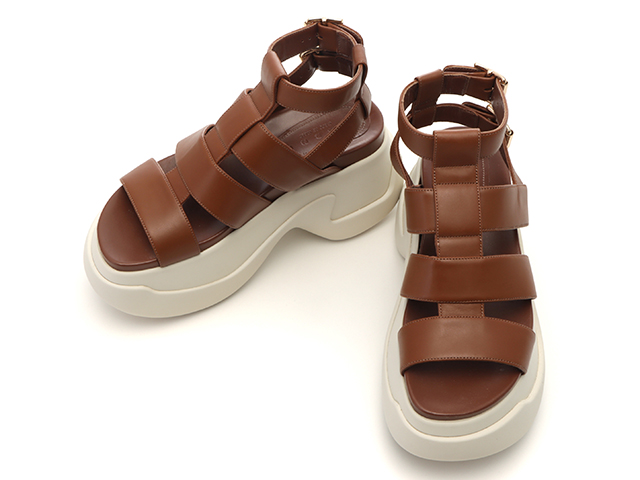 【レザー】レディース MARNI グラディエーターサンダル グルカサンダル フィッシャーマンサンダル ケージサンダル
