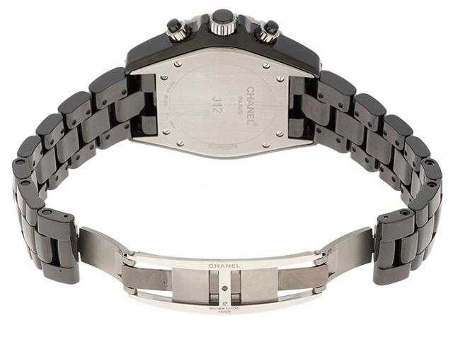 Chanel シャネル J12 クロノグラフ ダイヤモンドベゼル H1009 ブラック文字盤 Ce Ss ブラックセラミック ステンレス 自動巻き 日付表示 メンズウォッチ 時計 4 の購入なら 質 の大黒屋 公式