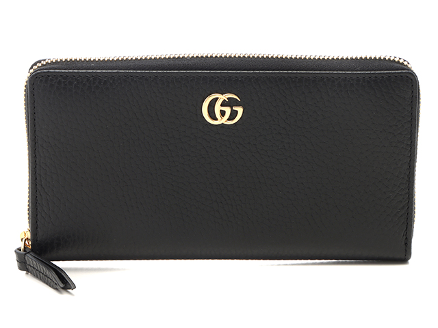 034✨GUCCI✨グッチ コインケース ヴィンテージロゴ レザー ブラック 黒 ダブルG カードケース ウォレット（コイン＆紙幣入れ付き