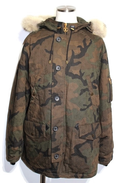 Louis Vuitton Supreme ルイヴィトン シュプリーム ジャガード デニム N 3b パーカー メンズ 54 コットン 迷彩 カモフラ コヨーテ ムートン 432 の購入なら 質 の大黒屋 公式