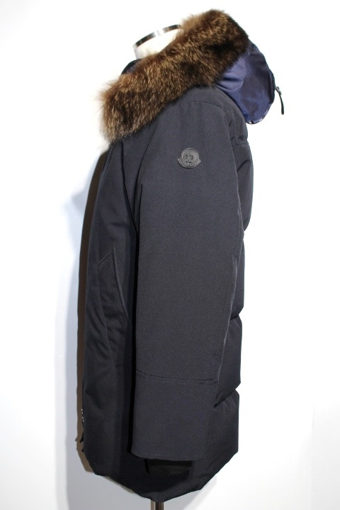 Moncler モンクレール ダウンロングパーカ メンズ0 ネイビー ポリエステル Pola ポーラ 定価 302 500 19年 0 の購入なら 質 の大黒屋 公式