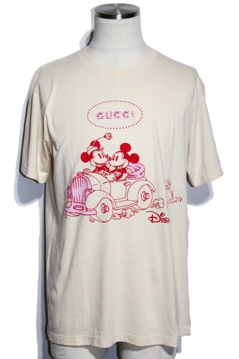 Gucci グッチ Disney ディズニー X Gucci Tシャツ メンズ アイボリー コットン Xjb6t 9230 定価 63 800 0 の購入なら 質 の大黒屋 公式