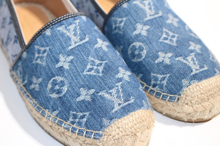 Louis Vuitton ルイヴィトン Lv ビダール ライン ローファー メンズ5ハーフ ブルー デニム 1a5ydm 定価 000 19年 エスパドリーユ 0 の購入なら 質 の大黒屋 公式