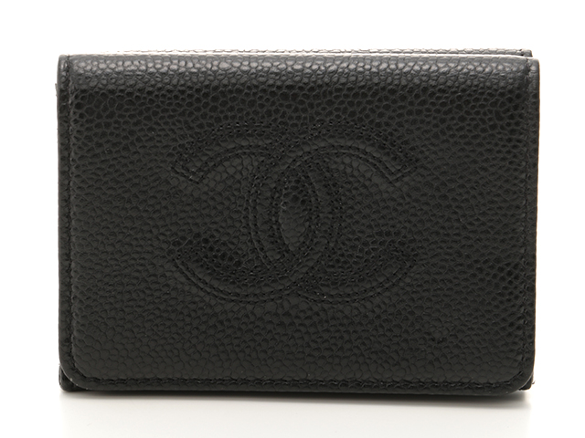 Chanel シャネル ｺｺﾏｰｸ ｺﾝﾊﾟｸﾄ三つ折財布 ﾌﾞﾗｯｸ Gp ｷｬﾋﾞｱ 431 の購入なら 質 の大黒屋 公式