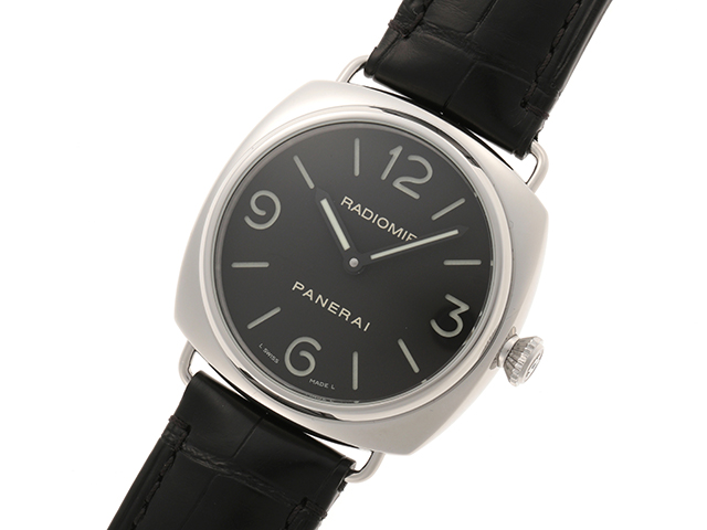 Panerai パネライ 時計 ラジオミール Pam ブラック文字盤 メンズ 手巻き ステンレス 革ベルト Ss 革 430 の購入なら 質 の大黒屋 公式