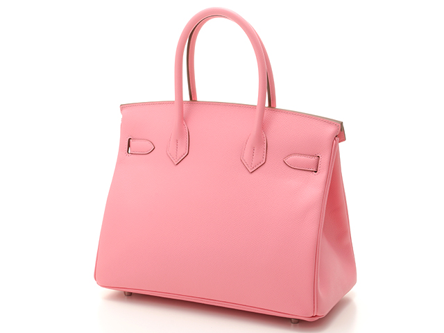 Hermes エルメス バーキン30 ハンドバッグ ヴォーエプソン ローズコンフェッティ シルバー金具 パラジウム Y刻印 年頃製造 432