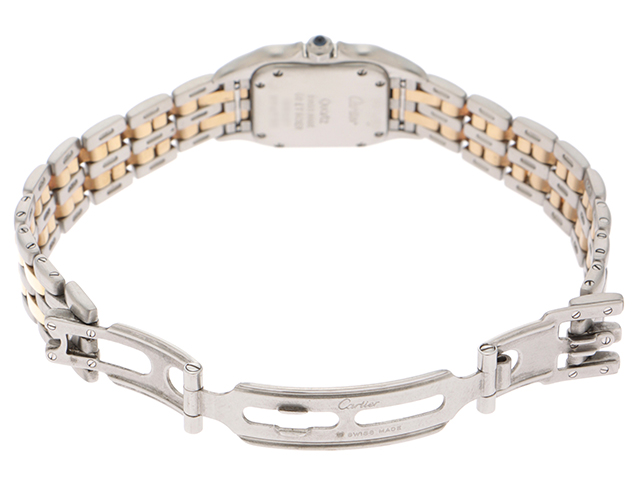 Cartier 時計 カルティエ パンテールSM W25029B6 クオーツ アイボリー文字盤 YG/SS 女性用時計【430】 image number 3