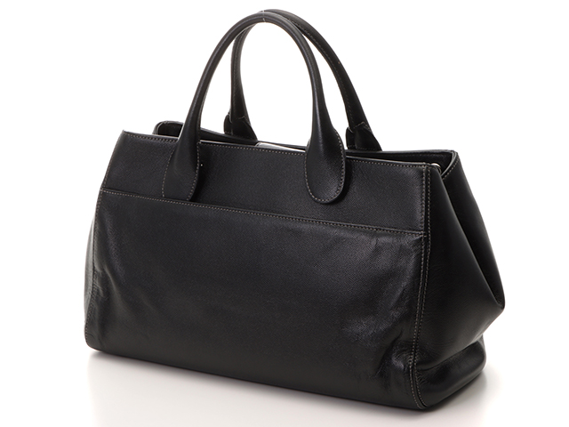 CHANEL シャネル エグゼクティブトート 2Wayトート ブラック シルバー金具 キャビア 【436】 image number 1