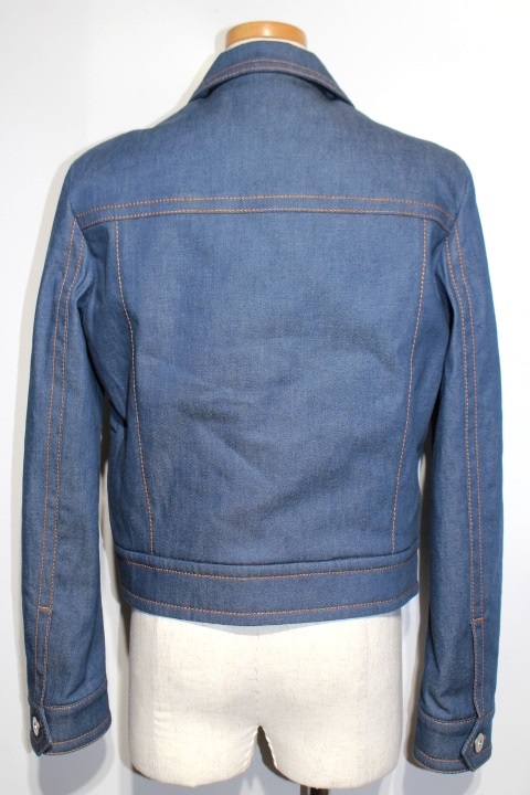 Prada プラダ ブルゾン デニムジャケット レディース38 ブルー コットン ボア 18年 0 の購入なら 質 の大黒屋 公式