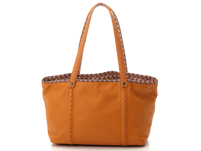 Bottega Veneta ボッテガ ヴェネタ トートバッグ リバーシブル オレンジ バタフライ 蝶 レザー ナイロン 431 の購入なら 質 の大黒屋 公式