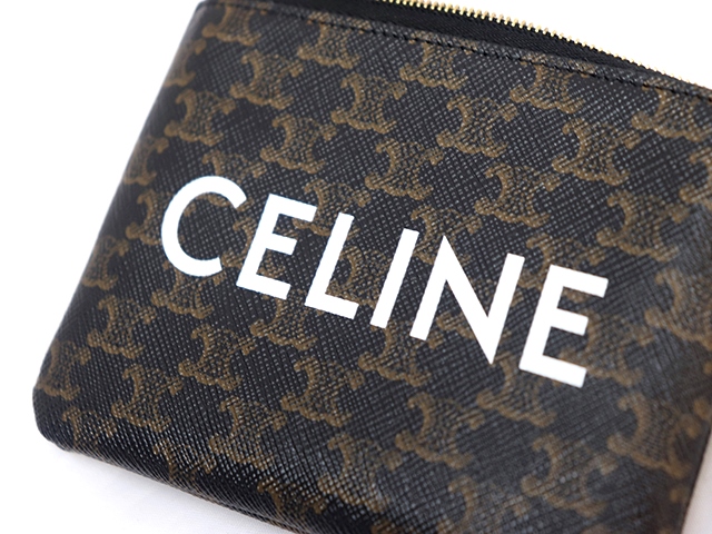 極美品CELINE コインケース フック付きコイン & カードポーチ