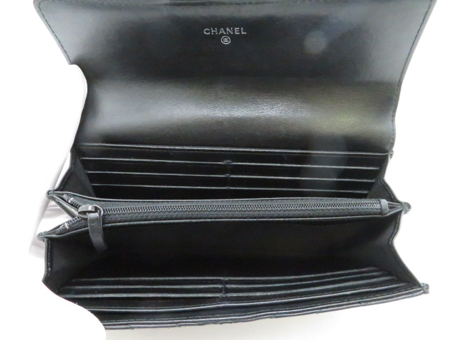 CHANEL - ⭐️良品⭐️ シャネル ココマーク ロゴ レザー ステッチ 長