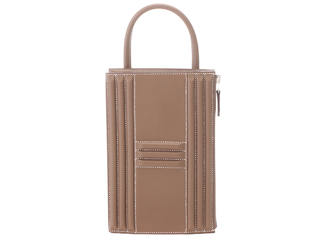 HERMES　エルメス　ハンドバック カデナバッグ エトゥープ タデラクト　B刻印/2023年頃製造　SV金具/シルバ金具 【472】AH