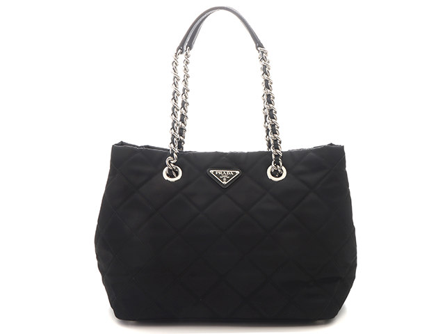 【大人気✨】　PRADA プラダ　ナイロン ハンドバッグ リカラー　ブラック 大人気✨】 PRADA プラダ ナイロン ハンドバッグ リカラー ブラック