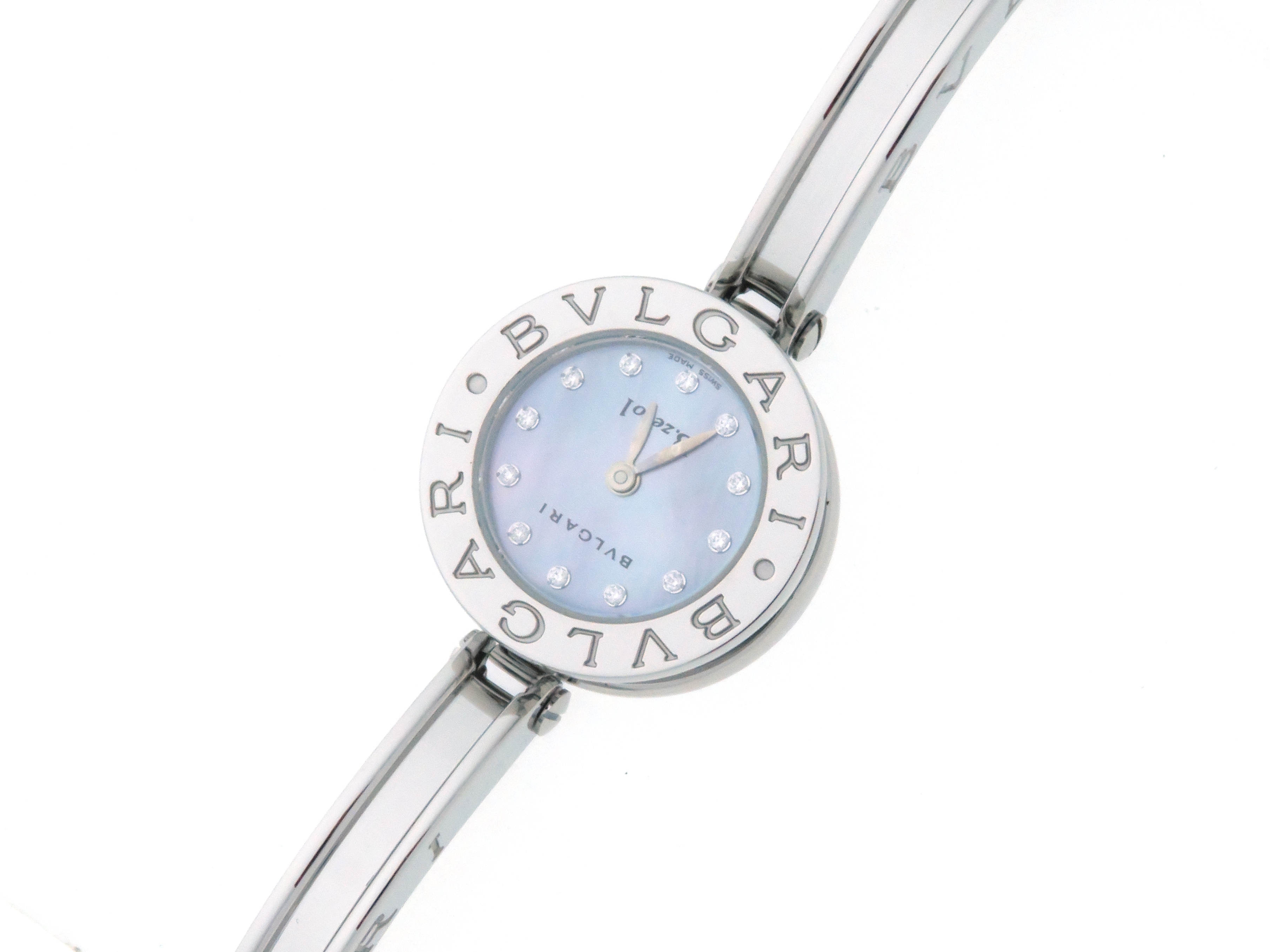 Bvlgari ブルガリ 腕時計 B Zero1 Bz22s Ss ステンレス ブルーシェル文字盤 10pダイヤ クオーツ 女性用クオーツ時計 436 の購入なら 質 の大黒屋 公式