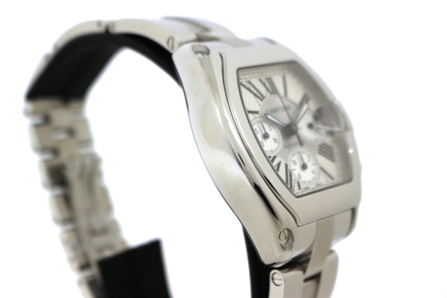 Cartier カルティエ 時計 ロードスター クロノグラフ W619x6 シルバー文字盤 ステンレススチール メンズ 自動巻き 外装仕上げ済み 0 の購入なら 質 の大黒屋 公式